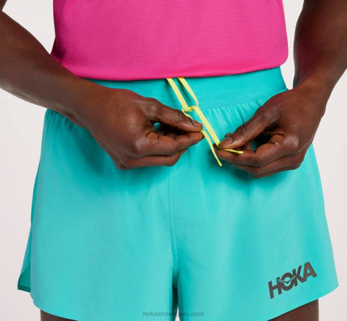 hombres 0LP0D650 partido corto Hoka negro