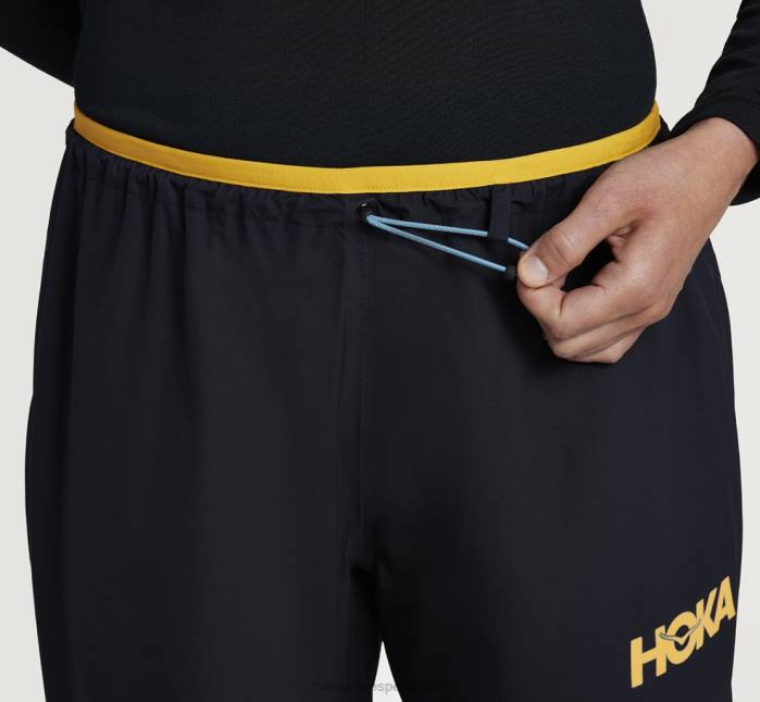 hombres 0LP0D660 pantalón impermeable ultraligero Hoka negro