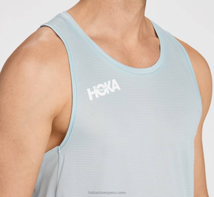 hombres 0LP0D634 camiseta de deslizamiento Hoka negro