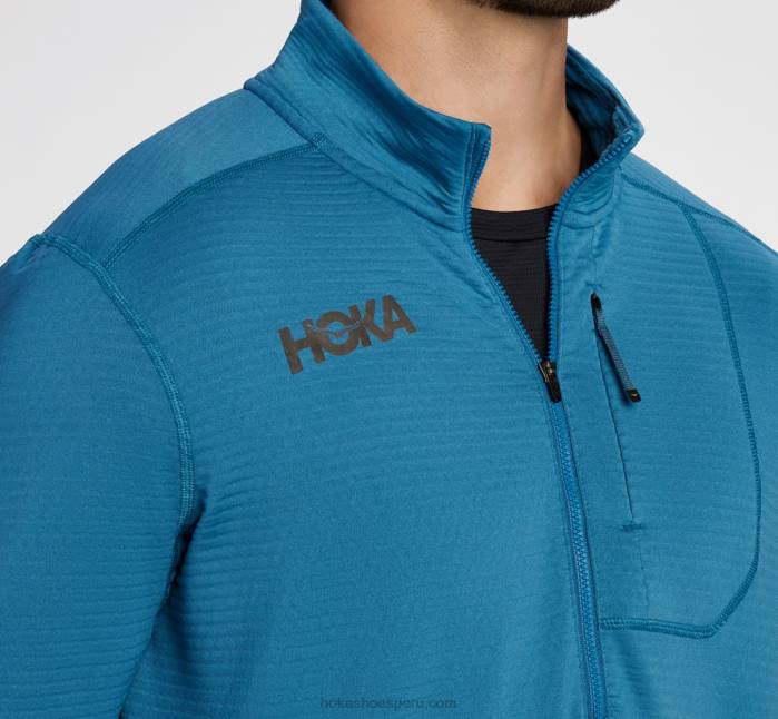 hombres 0LP0D638 1/2 cremallera Hoka acero azul