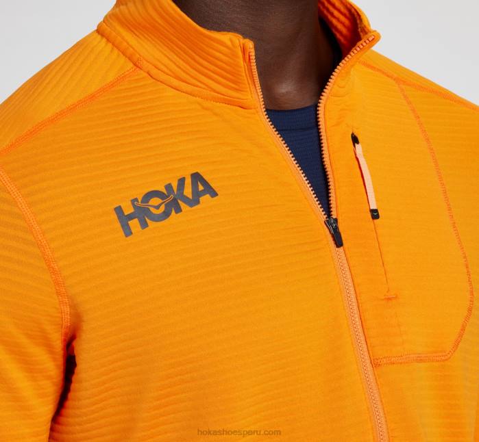 hombres 0LP0D639 1/2 cremallera Hoka negro