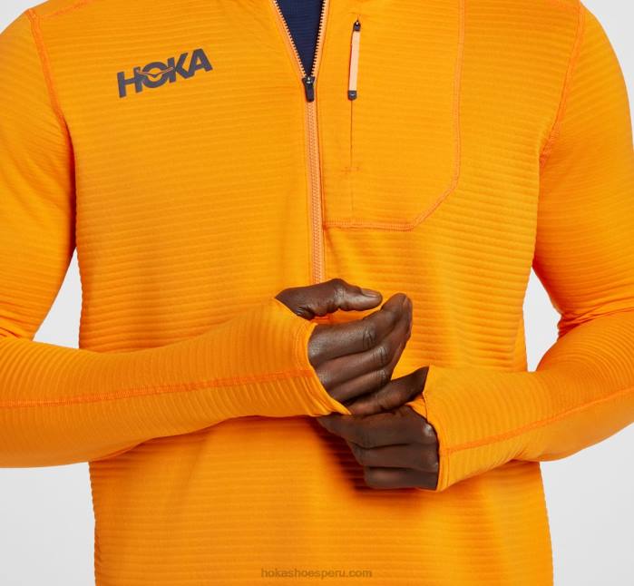 hombres 0LP0D639 1/2 cremallera Hoka negro