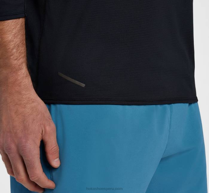 hombres 0LP0D641 deslizamiento manga 3/4 Hoka manantial de montaña