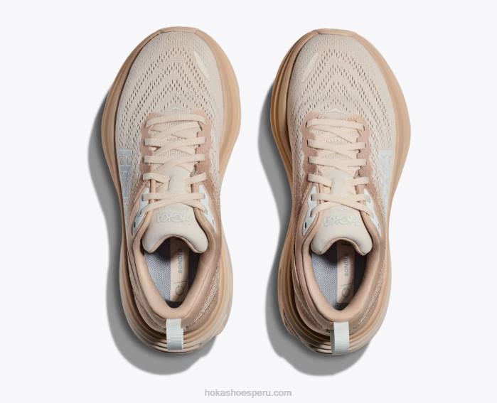 hombres 0LP0D416 bondi 8 Hoka arena movediza / ponche de huevo