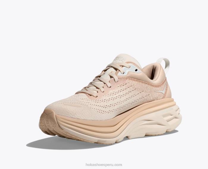 hombres 0LP0D416 bondi 8 Hoka arena movediza / ponche de huevo