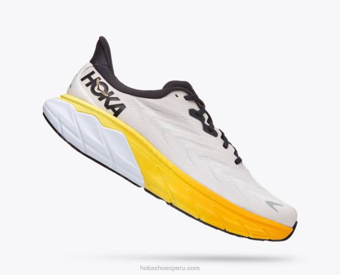 hombres 0LP0D433 arahi 6 Hoka nube nimbus/blanco de blanc