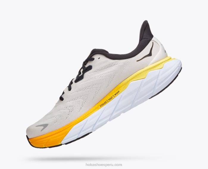 hombres 0LP0D433 arahi 6 Hoka nube nimbus/blanco de blanc