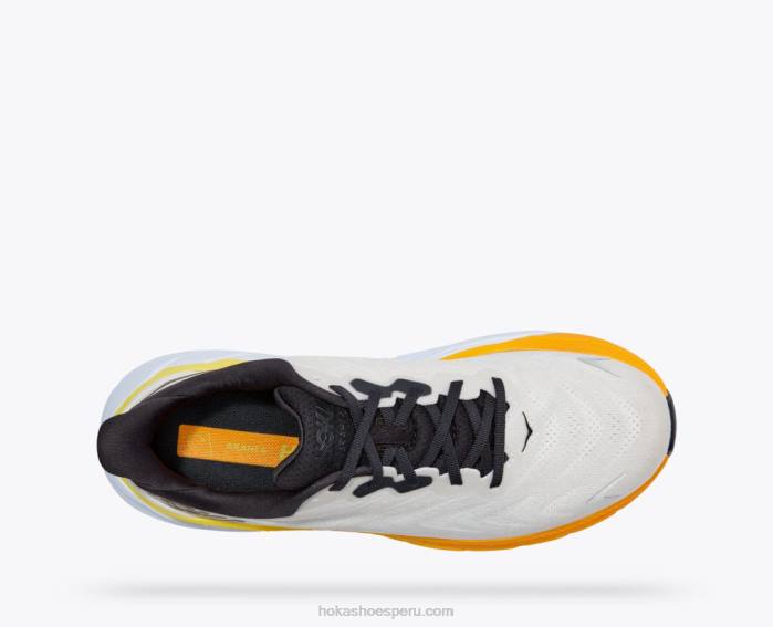 hombres 0LP0D433 arahi 6 Hoka nube nimbus/blanco de blanc