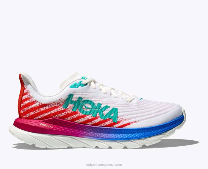 hombres 0LP0D437 Mach 5 Hoka llama blanca