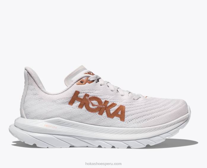 hombres 0LP0D442 Mach 5 Hoka blanco/cobre