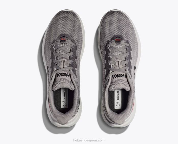 hombres 0LP0D450 solimar Hoka piedra caliza/negro