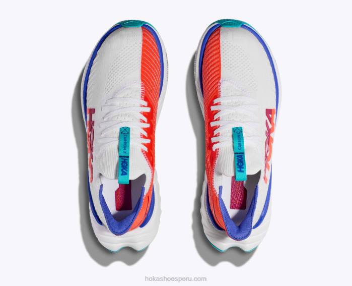 hombres 0LP0D455 carbono x 3 Hoka llama blanca