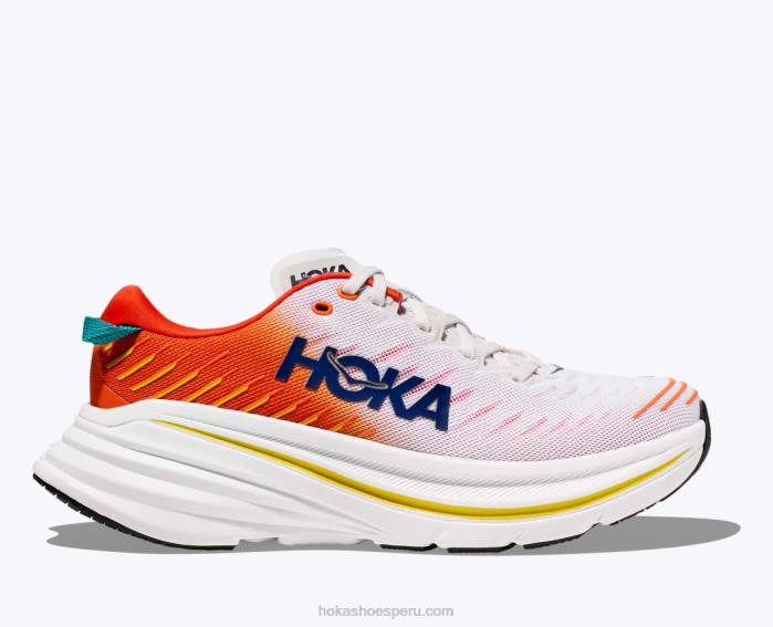 hombres 0LP0D462 bondi x Hoka blanco de blanco/llama
