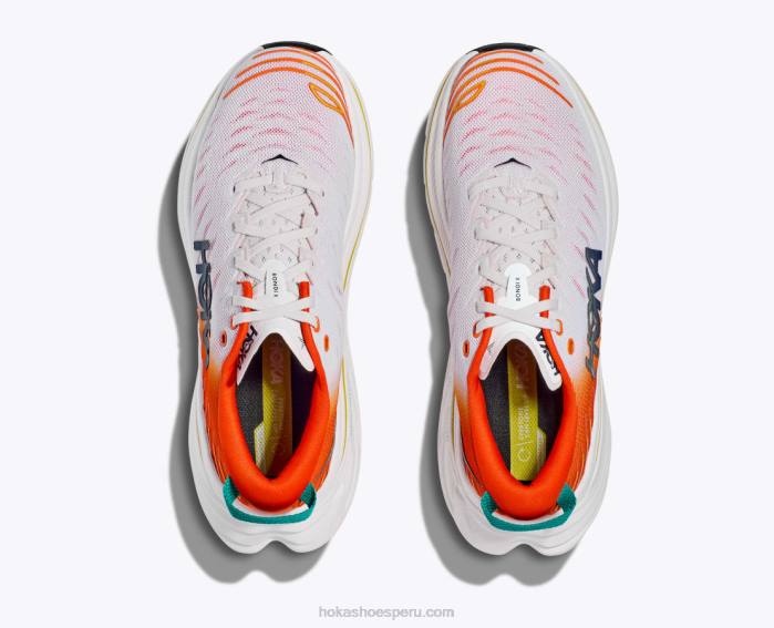 hombres 0LP0D462 bondi x Hoka blanco de blanco/llama