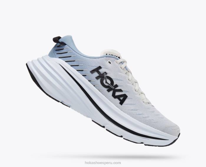 hombres 0LP0D465 bondi x Hoka blanc de blanc/niebla azul