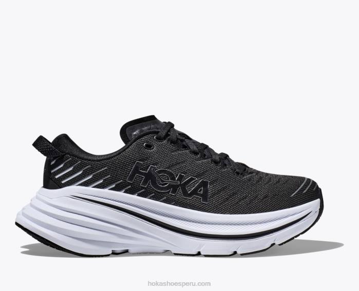 hombres 0LP0D467 bondi x Hoka blanco negro