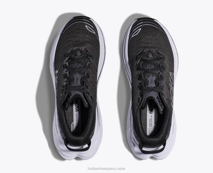 hombres 0LP0D467 bondi x Hoka blanco negro