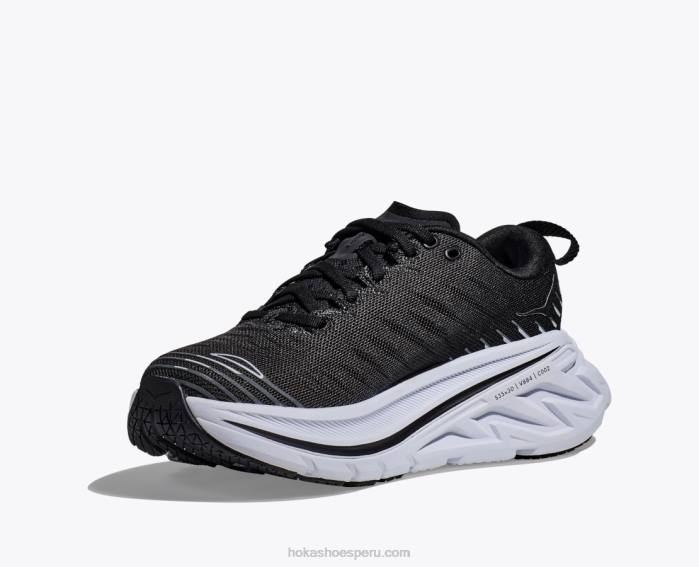 hombres 0LP0D467 bondi x Hoka blanco negro
