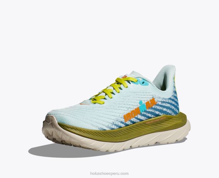 hombres 0LP0D475 hombre de hierro mach 5 Hoka oasis refrescante/multi