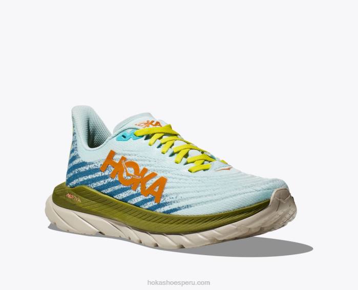 hombres 0LP0D475 hombre de hierro mach 5 Hoka oasis refrescante/multi