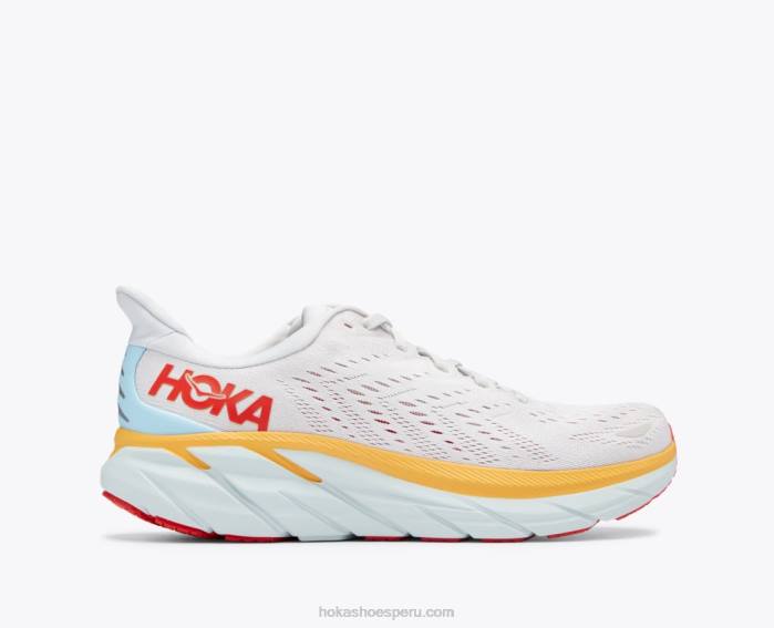 hombres 0LP0D477 8 Hoka nube nimbus/blanco de blanc