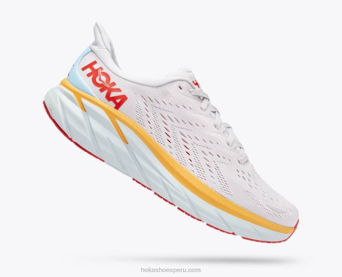 hombres 0LP0D477 8 Hoka nube nimbus/blanco de blanc
