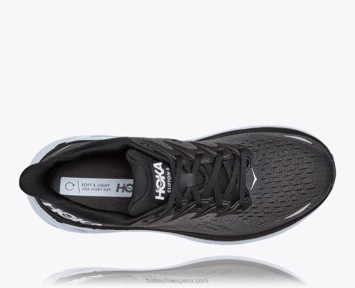 hombres 0LP0D478 8 Hoka blanco negro