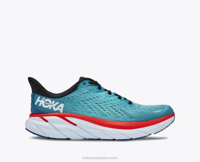hombres 0LP0D580 8 Hoka verde azulado real/aquarelle