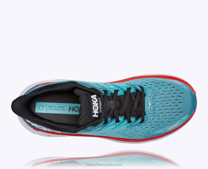 hombres 0LP0D580 8 Hoka verde azulado real/aquarelle