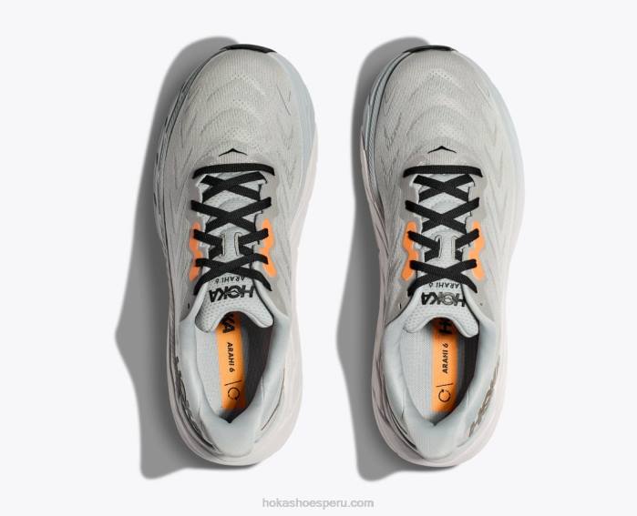 hombres 0LP0D619 arahi 6 Hoka niebla del puerto/negro