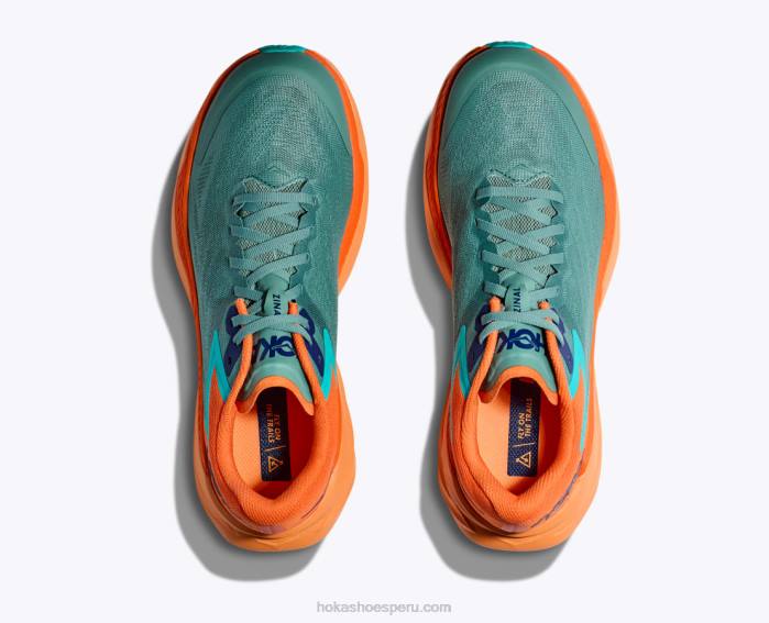 hombres 0LP0D509 zinal Hoka enrejado/naranja vibrante