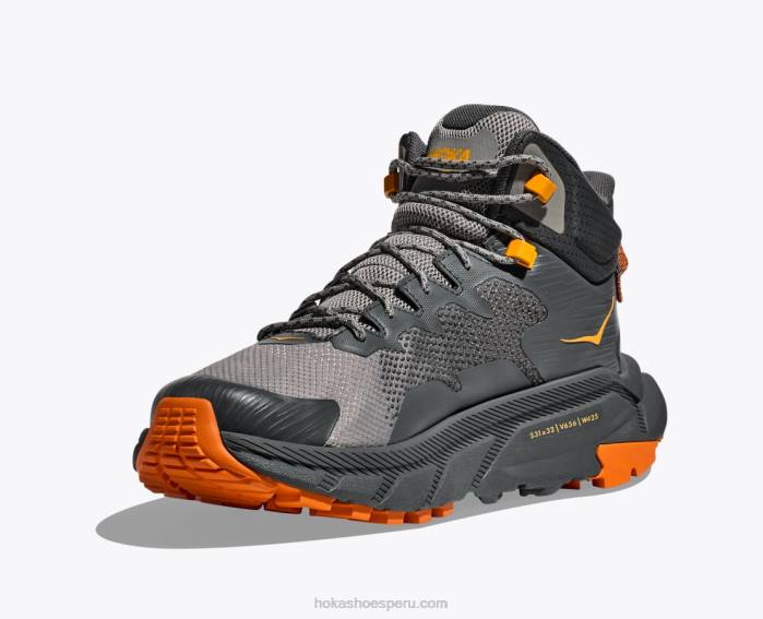 hombres 0LP0D523 código de seguimiento gtx Hoka Castlerock/naranja caqui