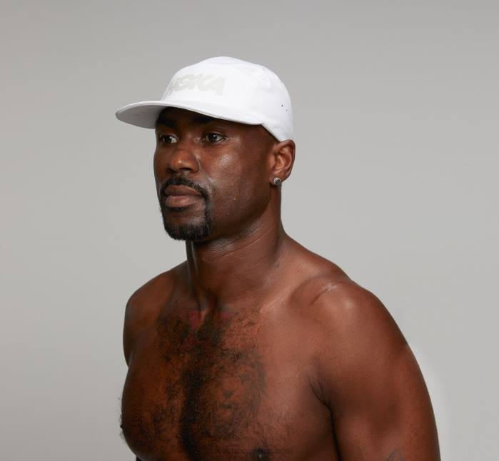 mujer 0LP0D396 sombrero de rendimiento Hoka blanco/gris frío