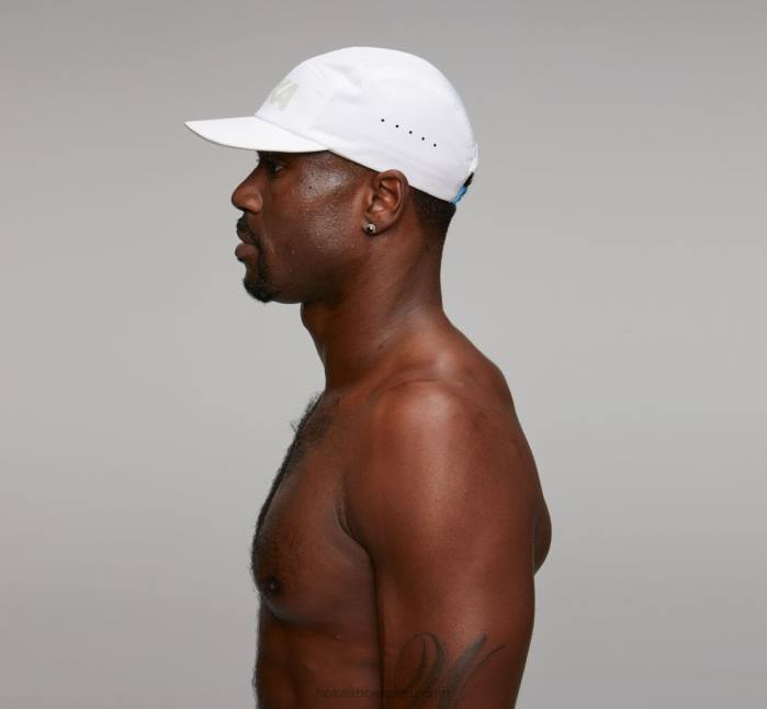 mujer 0LP0D396 sombrero de rendimiento Hoka blanco/gris frío