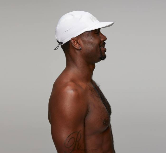 mujer 0LP0D396 sombrero de rendimiento Hoka blanco/gris frío