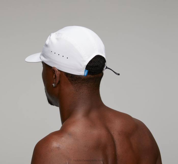 mujer 0LP0D396 sombrero de rendimiento Hoka blanco/gris frío