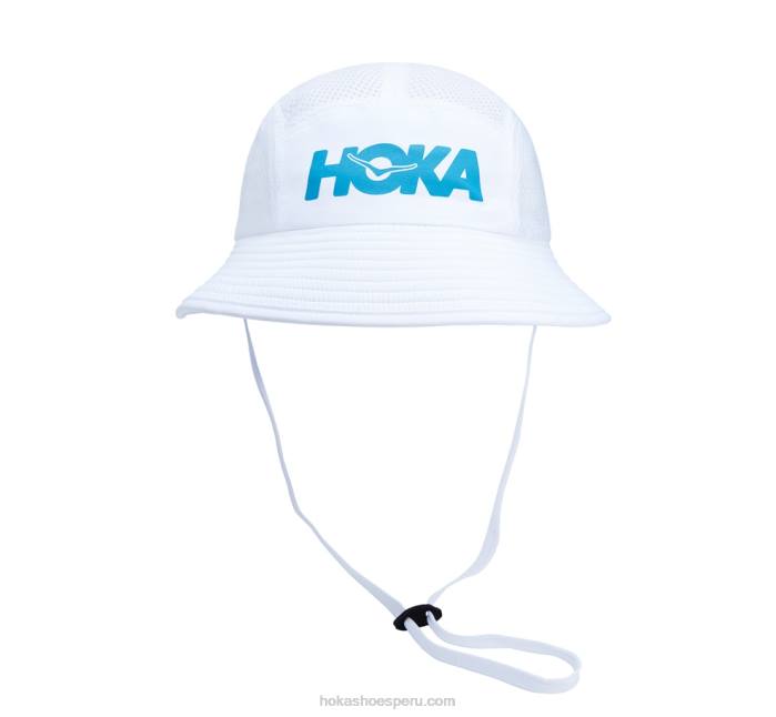 mujer 0LP0D399 sombrero de aventura Hoka blanco/azul diva