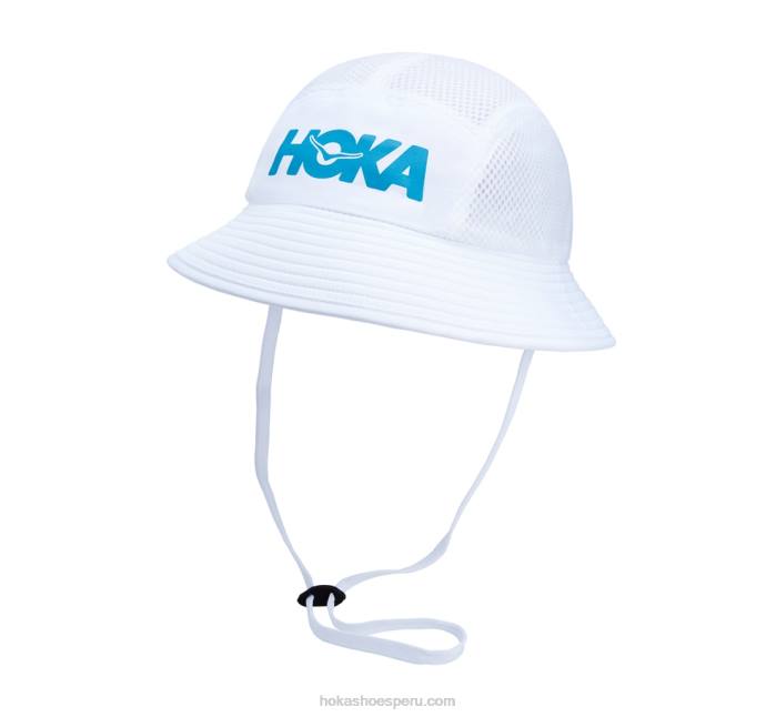 mujer 0LP0D399 sombrero de aventura Hoka blanco/azul diva