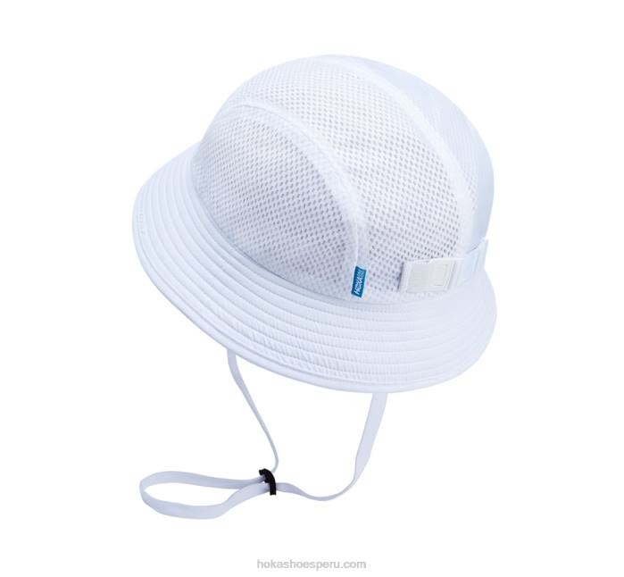 mujer 0LP0D399 sombrero de aventura Hoka blanco/azul diva