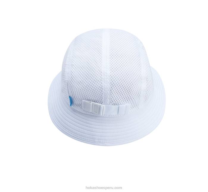 mujer 0LP0D399 sombrero de aventura Hoka blanco/azul diva