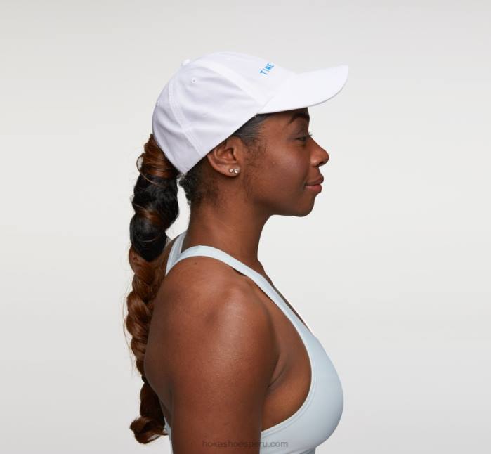 mujer 0LP0D407 sombrero todo el día Hoka blanco/azul diva