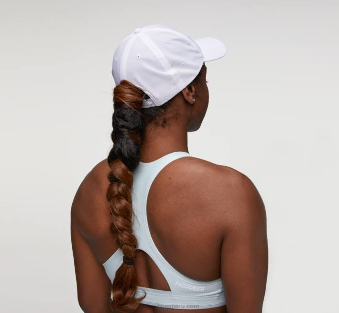 mujer 0LP0D407 sombrero todo el día Hoka blanco/azul diva