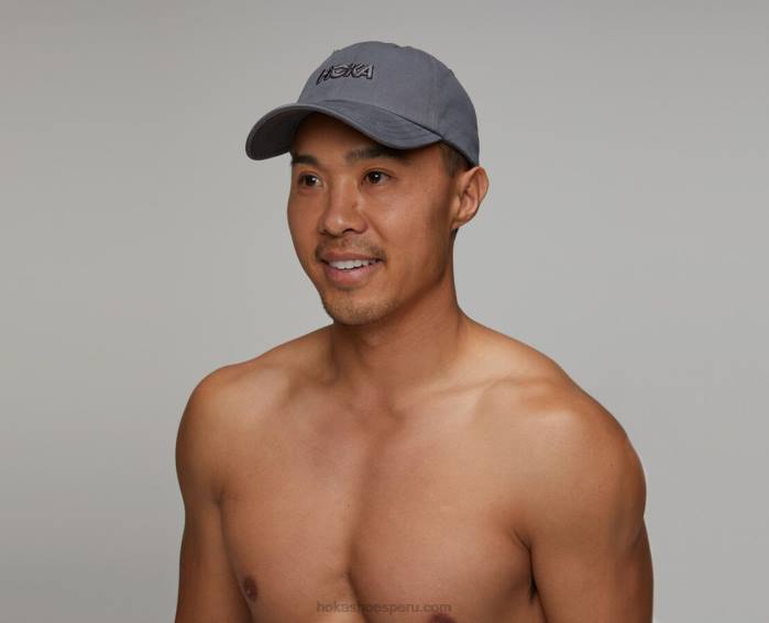 mujer 0LP0D408 sombrero informal Hoka gris oscuro