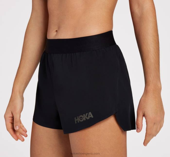 mujer 0LP0D354 partido corto Hoka negro