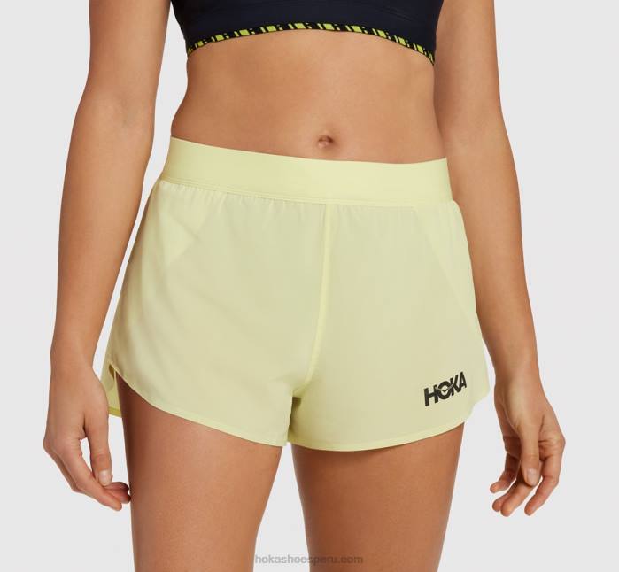 mujer 0LP0D355 partido corto Hoka negro