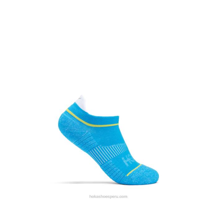 mujer 0LP0D379 calcetín de carrera invisible Hoka azul diva/cítrico