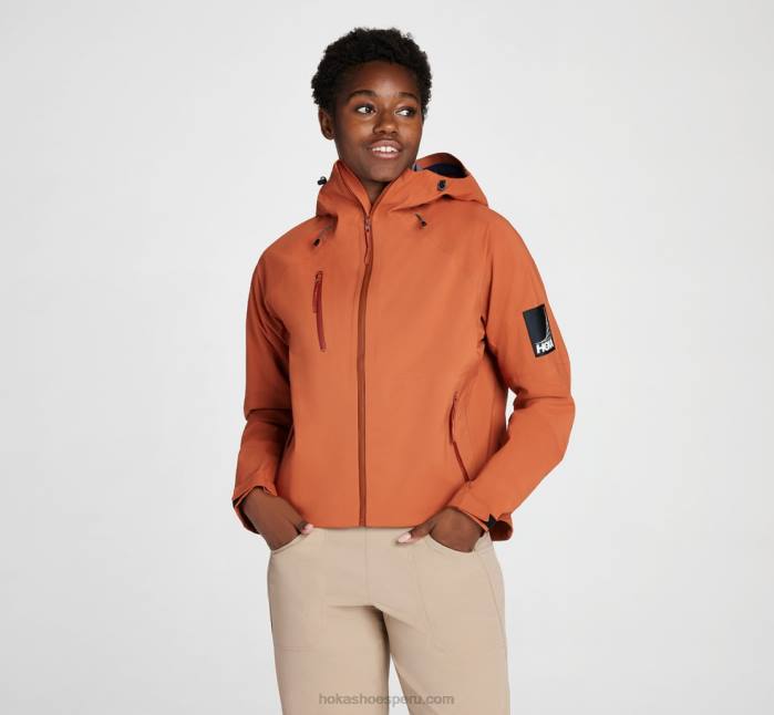 mujer 0LP0D373 impermeable de transporte Hoka arcilla cocida