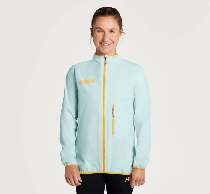 mujer 0LP0D375 chaqueta impermeable ultraligera Hoka negro
