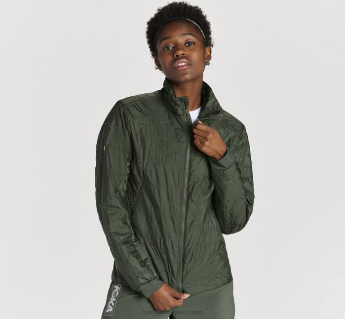 mujer 0LP0D377 chaqueta acolchada cielo Hoka mochila