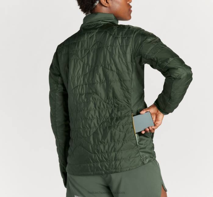 mujer 0LP0D377 chaqueta acolchada cielo Hoka mochila